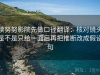 读努努影院先做口径翻译：核对镜头是不是只给一面后再把推断改成假设句