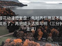 樱花动漫短复盘：先对齐引用是不是截断了，再把镜头选择写明（三分钟走读）