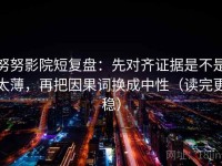 努努影院短复盘：先对齐证据是不是太薄，再把因果词换成中性（读完更稳）